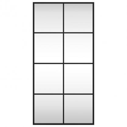 1 VidaXL Vggspegel rektangulr svart 40x80 cm jrn