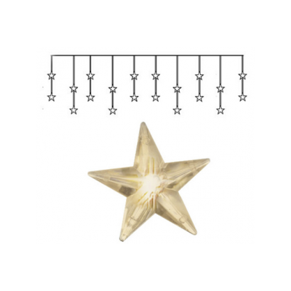 1 Star Trading Dekorationsslinga EL Ljusgardin Star Varmvit 20 ljus 180x40cm