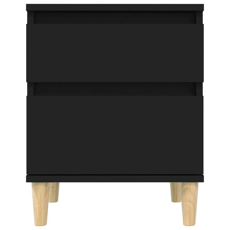 1 VidaXL Sngbord svart 40x35x50 cm