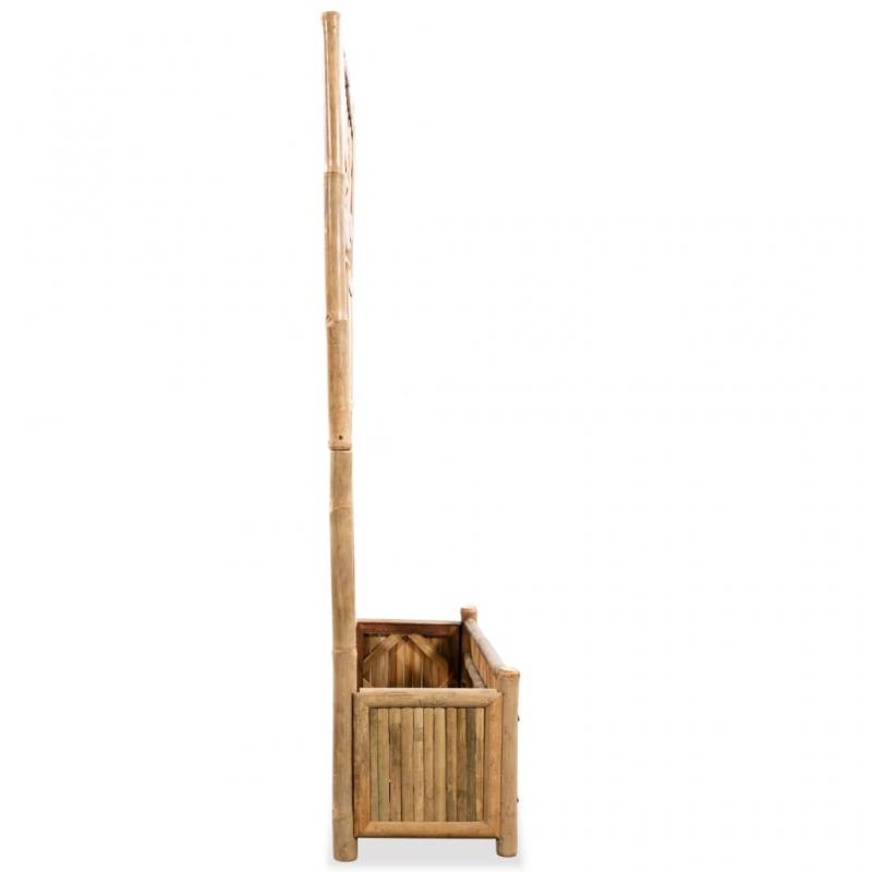 1 VidaXL Odlingslda med spalj bambu 70 cm