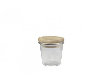 1 Chic Antique Chic Antique - Vallet Frvaringsglas med trlock H7/7,5 cm klar