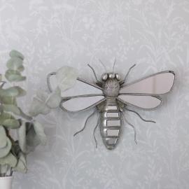 1 A Lot decoration A Lot Dekoration - Väggspegel Insekt Silver Poly 33x21x5cm