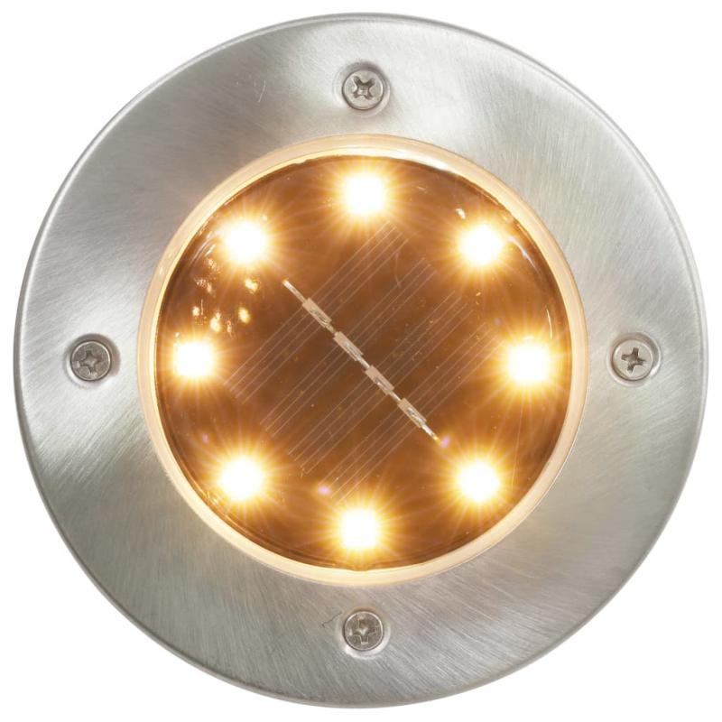 1 VidaXL Marklampor Solcellslampa 8 st LED RGB-frg
