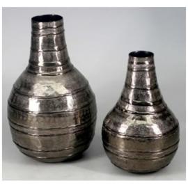 1 Exner Dekorativ Vas ArgenT Bagheria Medium 1 st silver alu (B/D/H) 17x17x26,5 cm