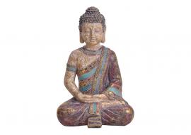 1 G.wurm Dekoration Buddha färgglad polyresin (B/H/D) 25x38x19cm