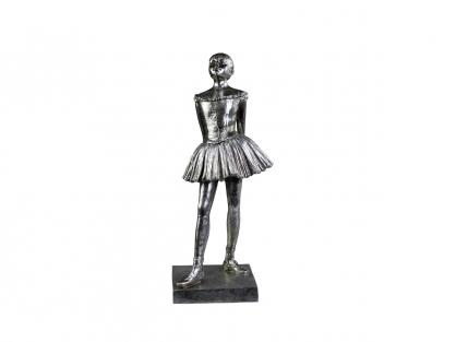 1 Chic Antique Dekoration Ballerina XL H39 / L17 / B13 cm antik silver