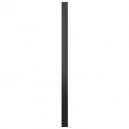 1 VidaXL Vggspegel rund svart  60 cm