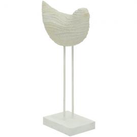 1 Exner Dekoration Fågel på stativ Marin LaMer polyresin (B/D/H) 18,8x9,4x35,7 cm