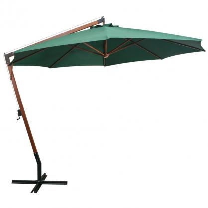 1 VidaXL Frihngande parasoll med trstng 350 cm grn