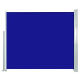 1 VidaXL Infällbar sidomarkis för uteplats blå 120x300 cm