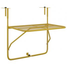 1 VidaXL Balkongbord guld 60x40 cm stål