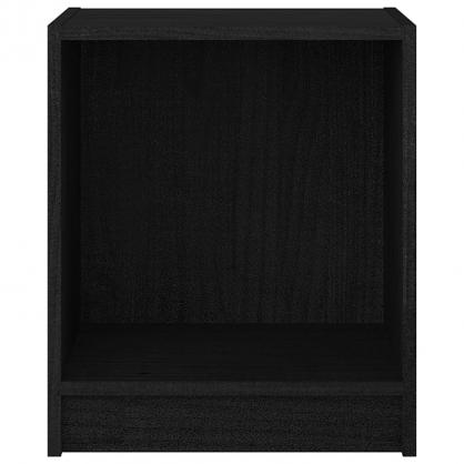 1 VidaXL Sngbord 35,5x33,5x41,5 cm massivt furu svart