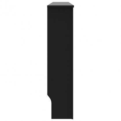 1 VidaXL Elementskydd MDF vertikala ribbor svart 172x19x81,5 cm