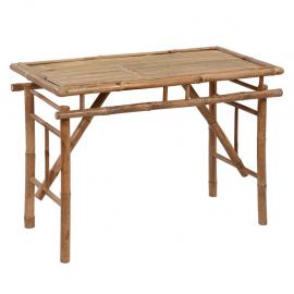 1 VidaXL Hopfällbart Matbord för trädgård 115x50x75 cm bambu