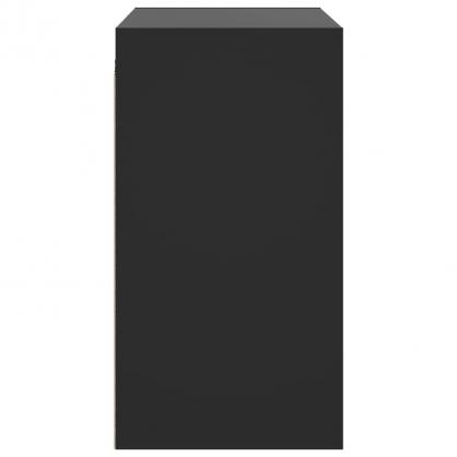 1 VidaXL Vggskp svart 68x37x68,5 cm med glasdrrar