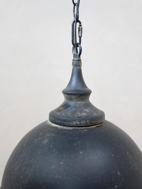 1 Chic Antique Chic Antique - Taklampa Industry med prismer H31,5 / 31,5 cm antik svart