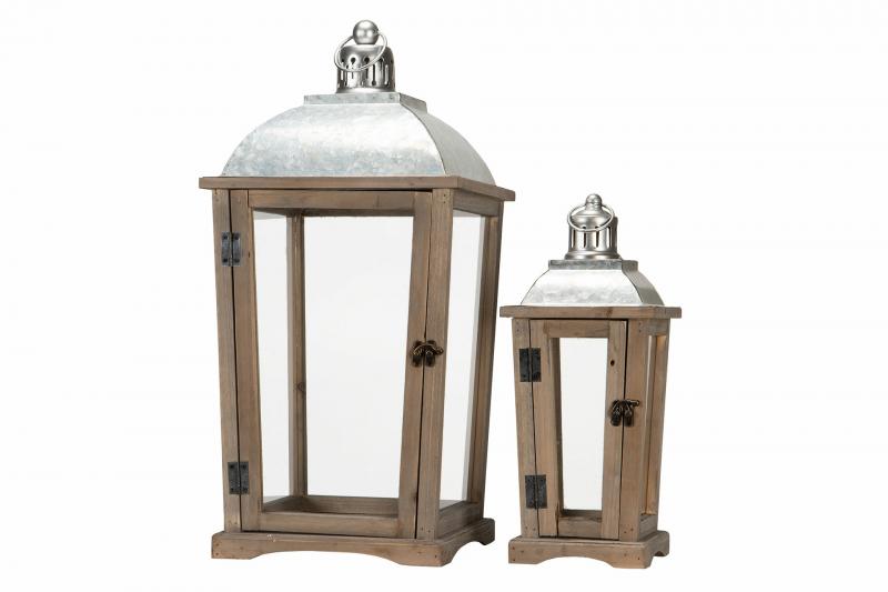 1 A Lot decoration A Lot Decoration - Ljuslykta Tr Home Old Wood 2-pack