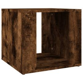 1 VidaXL Sängbord 41 x 40 x 36 cm Rökfärgad ek konstruerat trä