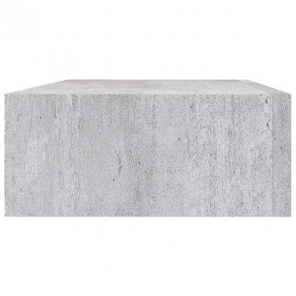 1 VidaXL Svvande  vgghylla med lda betonggr 40x23,5x10 cm MDF