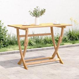 1 VidaXL Hopfällbart Matbord för trädgård 110x55x75 cm massivt akaciaträ