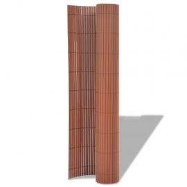 1 VidaXL Trädgård Balkong Insynsskydd PVC 90x500 cm brun