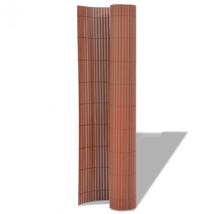 1 VidaXL Trdgrd Balkong Insynsskydd PVC 90x500 cm brun