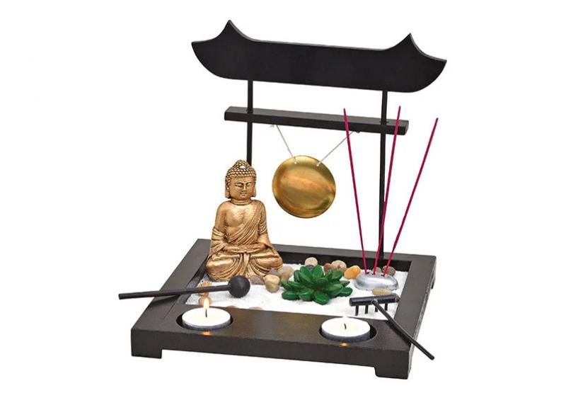 1 G.wurm Dekoration Buddha Set med allt rkelsestavar (B/H/D) 22x22x22cm