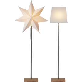 1 Star Trading Lampfot med 2 st skärm och stjärna Moa Brun