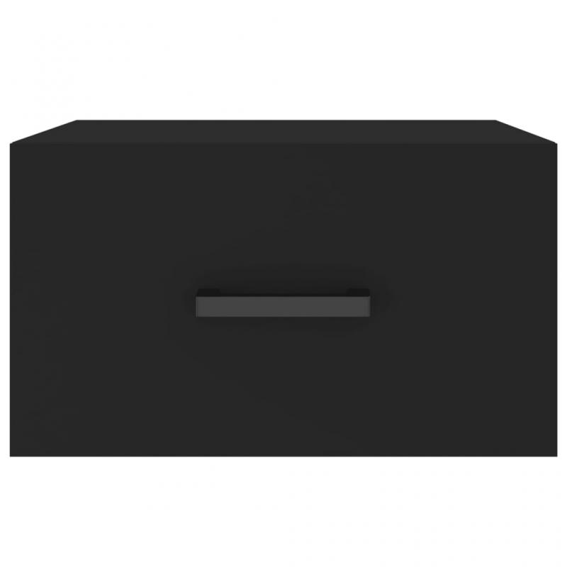 1 VidaXL Vggmonterad sngbord svart 35x35x20 cm 2 st