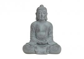 1 G.wurm Dekoration Buddha XXL grå magnesia (B/H/D) 60x80x33 cm