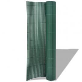 1 VidaXL Trädgård Balkong Insynsskydd PVC 90x500 cm grön