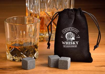1 G.wurm Luxury Whisky set i trlda 6 basaltstenar1 pse 1 glas (B/H/D) 18x10x16cm