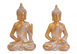 1 G.wurm Dekoration Buddha guld 2-pack polyresin (B/H/D) 18x31x13cm