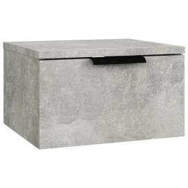 1 VidaXL Väggmonterad sängbord betonggrå 34x30x20 cm