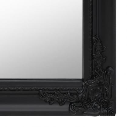 1 VidaXL Golvspegel barockstil svart 40x160 cm