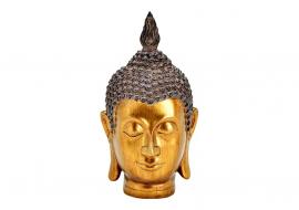 1 G.wurm Dekoration Buddha guld huvud polyresin (B/H/D) 13x24x13cm