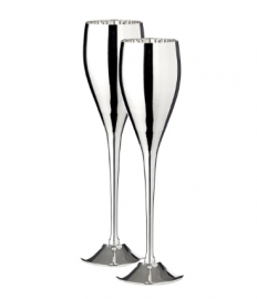 1 Edzard Luxury Champagneflöjt Dodo 2-pack H 23 cm Silver