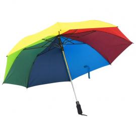1 VidaXL Paraply automatisk hopfällbart flerfärgad 124 cm