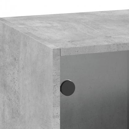 1 VidaXL Vggskp betonggr 35x37x100 cm med glasdrrar
