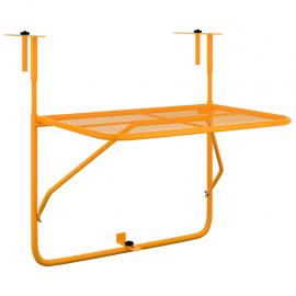 1 VidaXL Balkongbord gul 60x40 cm stål