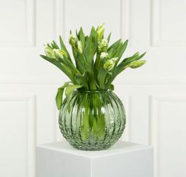 1 A Lot decoration A Lot Dekoration - Vas Glas Allium Grön Ø20x10x18cm