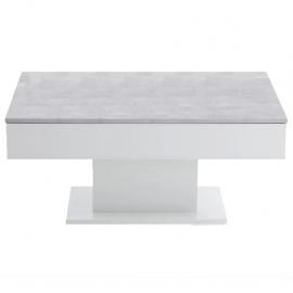 1 VidaXL Soffbord 100x65x46 cm betonggrå och vit