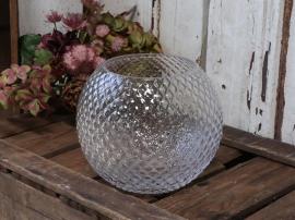 1 Chic Antique Chic Antique - Vas med diamantslipad H16 / Ø18 cm klar