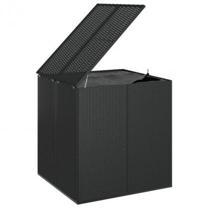 1 VidaXL Dynbox PE-rotting 100x97,5x104 cm svart