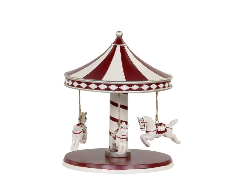 1 Chic Antique Dekoration karusell Vintage med hstar H17,5/14,5 cm antika krsbr