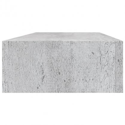 1 VidaXL Svvande  vgghylla med lda betonggr 60x23,5x10 cm MDF 2 st