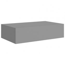 1 VidaXL Svävande  vägghylla med låda svart 40x23,5x10 cm MDF