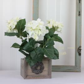 1 Mr Plant Konstgjord Hortensia 30 cm Vit