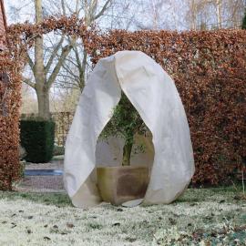 1 VidaXL Trädgård Frostskydd för växter fleece med blixtlås 70 g/m² beige 3x2,5x2,5 m