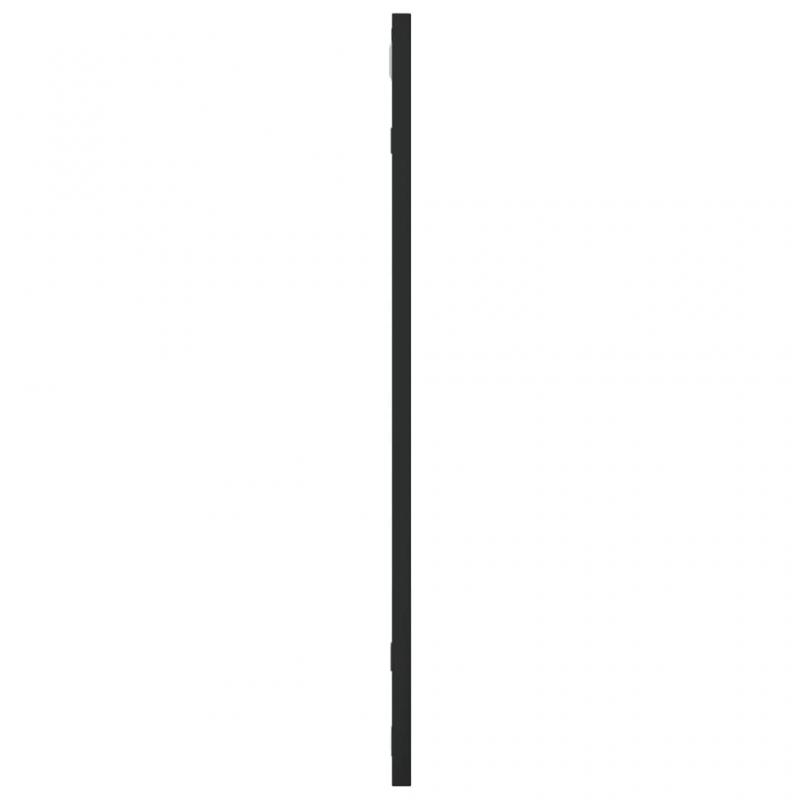 1 VidaXL Vggspegel fyrkantig svart 60x60 cm jrn